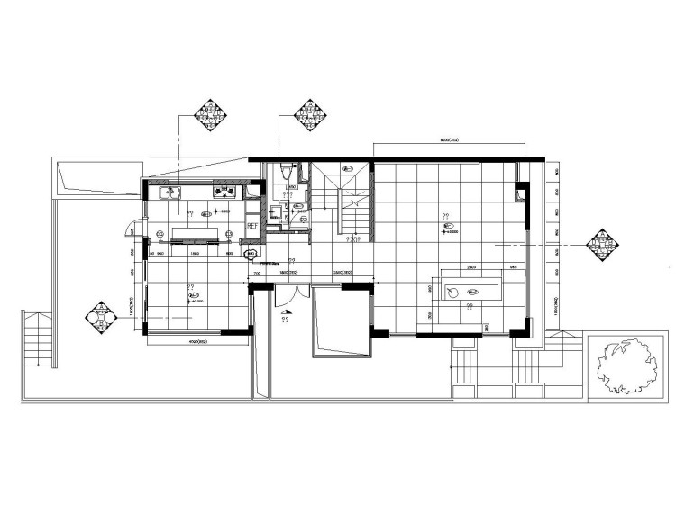 室内软装平面图资料下载-[苏州]梁志天设计——中式风格别墅室内装修施工图附软装方案