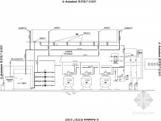 室内泳池全套施工图资料下载-[浙江]室内游泳池恒温恒湿给排水施工图纸