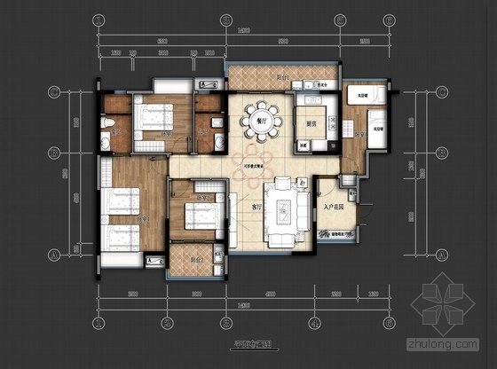 6层宿舍公寓效果图资料下载-轻松自在小资宿舍方案图（含效果图）