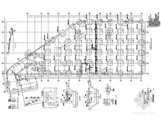 农贸市场施工图设计说明资料下载-[辽宁]地上三层框架结构农贸市场结构施工图