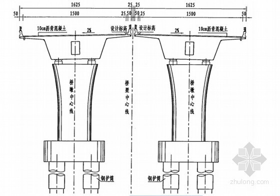 [浙江]主桥双塔整幅叠合梁斜拉桥群桩基础跨海大桥投标施工组织设计216页-非通航孔桥型布置图 