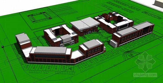 教育培训建筑SketchUp模型下载-教育培训建筑 