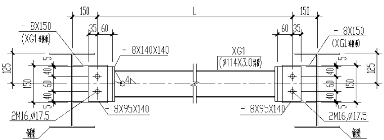 成都171X74m门式刚架钢结构施工图（CAD，10张）_4