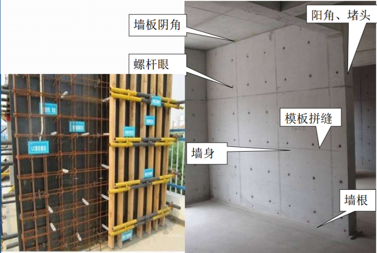 建筑工程模板工程施工技术制作安装要点解析（附配模图，200余页）-剪力墙质量控制要点部位