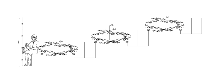 [江苏]区域优化滨水景观设计施工图-树池详图