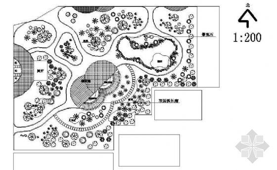 建筑施工图设计乡村小游园资料下载-某小游园施工图全套