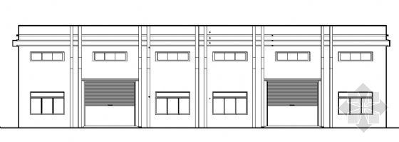 钢结构CAD建筑方案资料下载-单层钢结构仓库建筑方案图