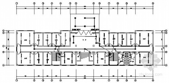 5层办公施工图纸资料下载-六层办公楼电气施工图纸