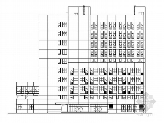 中西设计结合资料下载-[四川]十层现代风格中西医结合医院住院楼建筑施工图