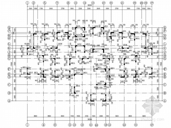 15层住宅楼施工图纸资料下载-[江苏]地上15层剪力墙结构住宅楼结构施工图
