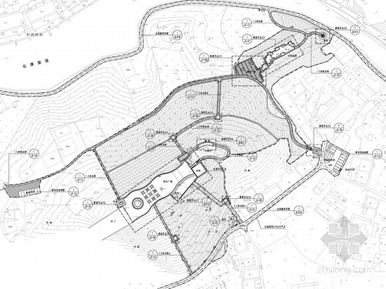 生态公园景观cad施工图资料下载-[浙江]生态休闲公园景观设计施工图