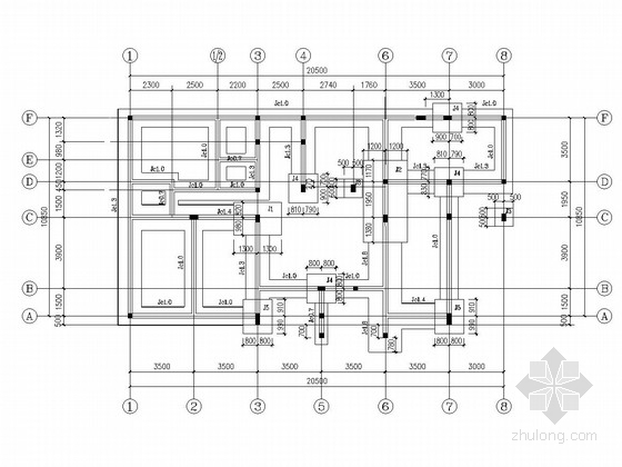 三层别墅砖混结构节点图资料下载-三层砖混结构别墅结构施工图