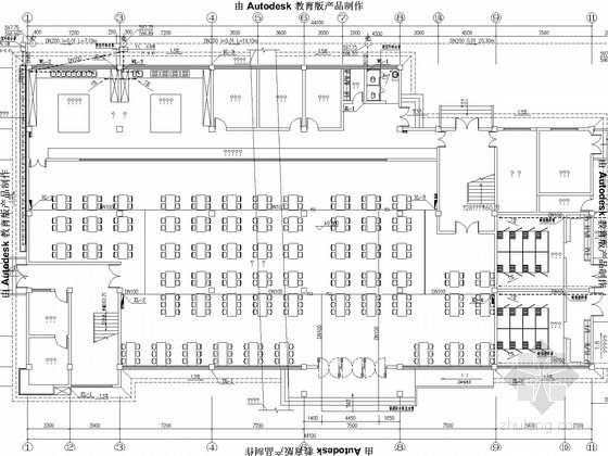 两层学生食堂建筑资料下载-[重庆]学生食堂给排水施工图