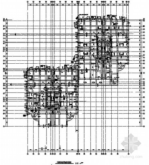 广场水池结构施工图资料下载-[江西]框支剪力墙高层广场结构施工图(30层，5万平米)