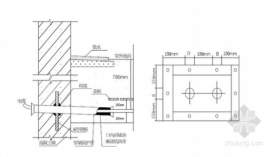 [北京]剪力墙结构住宅小区工程施工组织设计(139页 PDF格式 长城杯工程)-进户管、照明出线管 