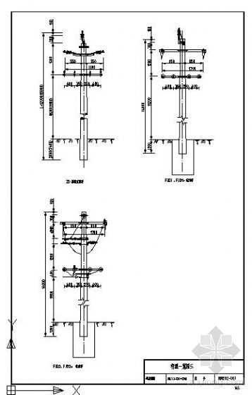 电力钢杆基础施工详图资料下载-某架空电力线杆集