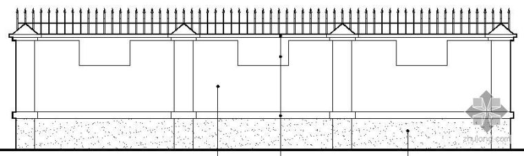 围墙施工配筋资料下载-两种小区围墙施工详图