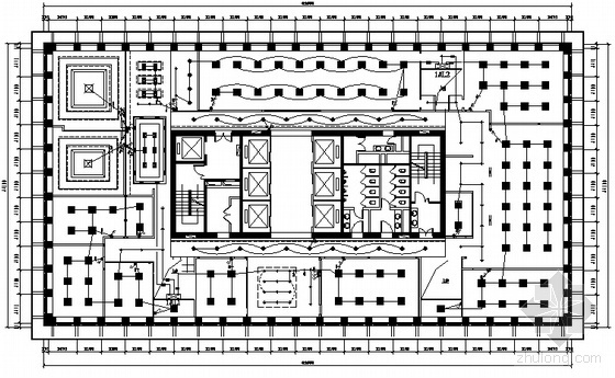 4层办公楼电气设计图资料下载-某进出品公司的高档办公楼电气设计图