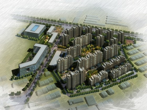 西北现代风格建筑资料下载-[江苏]现代风格住宅区规划及单体设计方案文本