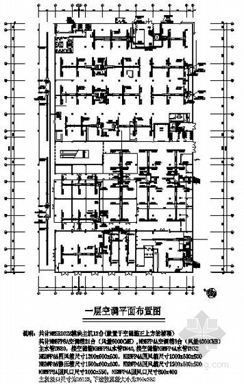 超市cad平面图小型资料下载-某乐购超市中央空调设计图纸