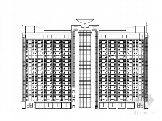 住院部建筑平面设计资料下载-某医院十八层住院部建筑扩初图