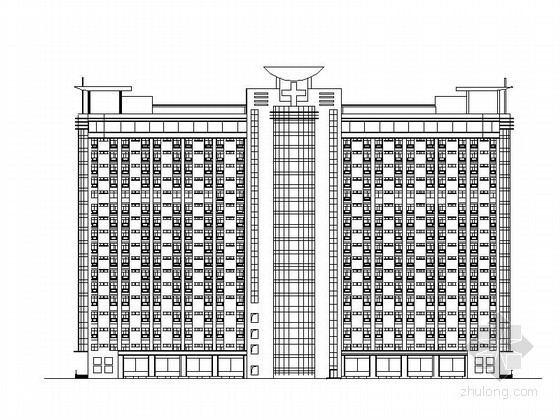 医院建筑初设资料下载-某医院十八层住院部建筑扩初图
