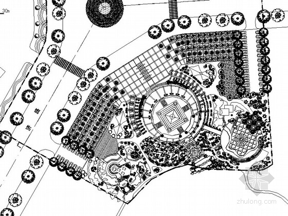 园路广场CAD施工图资料下载-[衡阳]市民文化休闲广场景观工程施工图