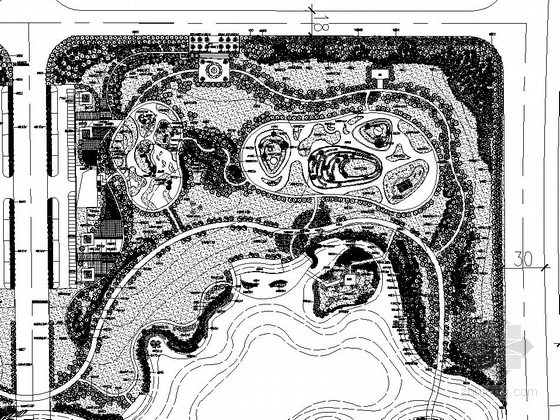 [温州]滨水公园园林景观工程总图及植物配置施工图-图5