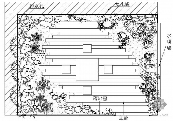 私家花园庭院效果图资料下载-[重庆]某私家花园景观设计图