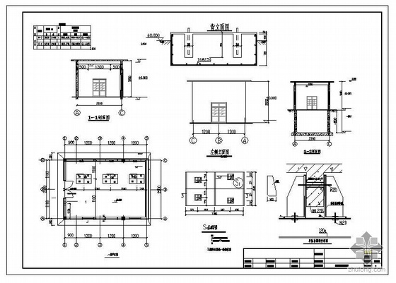 水泵房建筑cad资料下载-广州某仓库水泵房建筑结构图