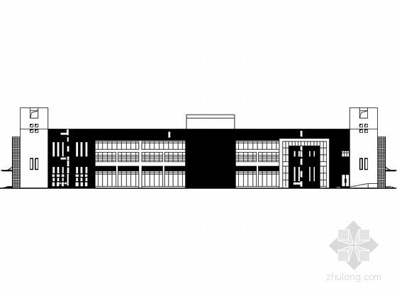 高校食堂平面方案资料下载-[山东]某高校二层食堂建筑施工图