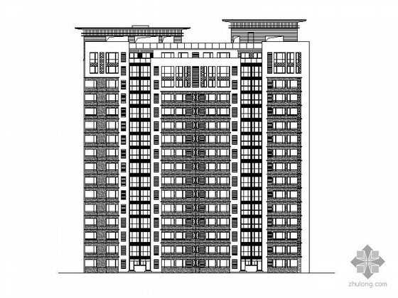 十八层住宅楼建筑设计图资料下载-[西安]某十八层住宅楼建筑施工图