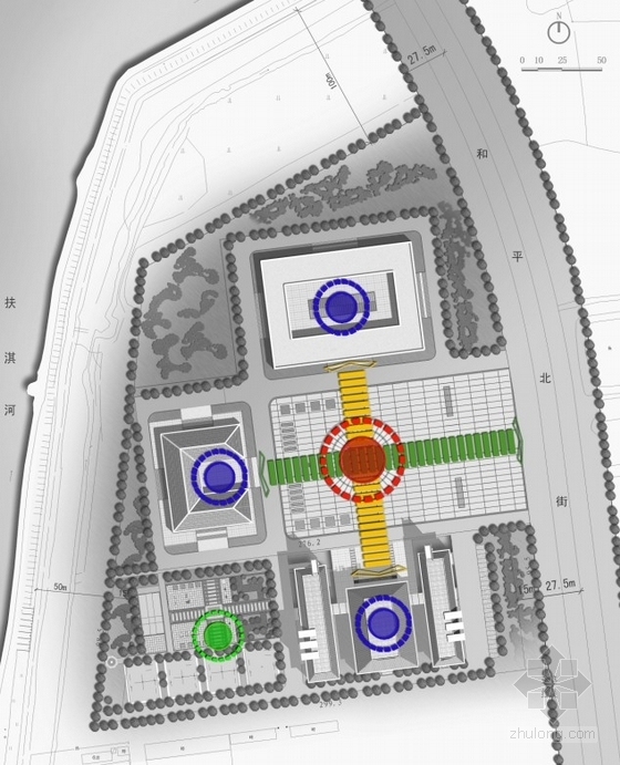 [山东]3层文化活动中心建筑方案文本-文化中心分析图