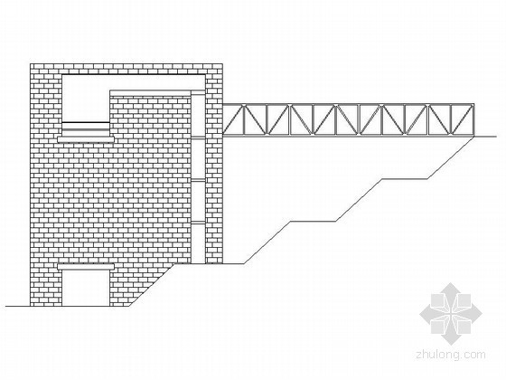 马里奥博塔的比安奇住宅资料下载-提契诺桑河住宅方案CAD图（马里奥•博塔设计）