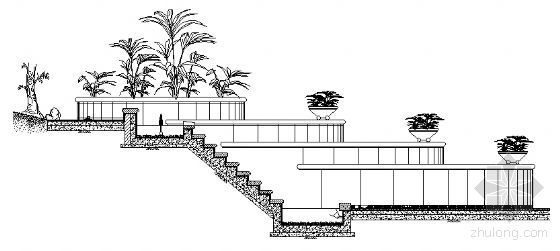 某台阶剖面详图资料下载-某树池台阶剖面大样