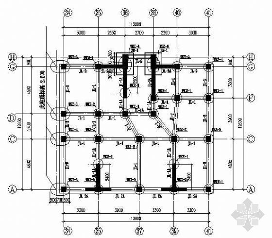 椭圆型楼资料下载-某底框结构住宅楼结构图纸