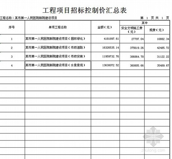广州市政资料下载-[广联达]最新广州市政园林工程招标控制价