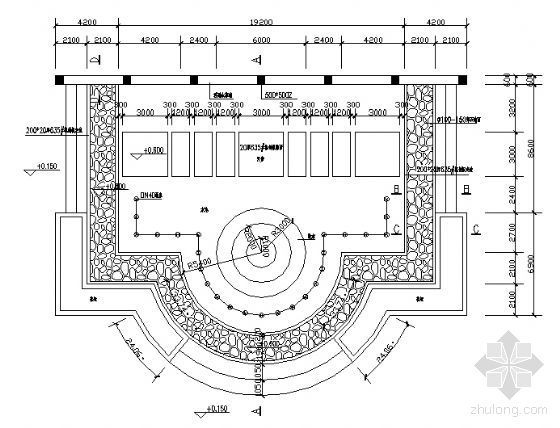 水景景观cad下载资料下载-跌水景观施工详图