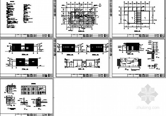 公园亭子施工详图资料下载-公园公厕施工详图
