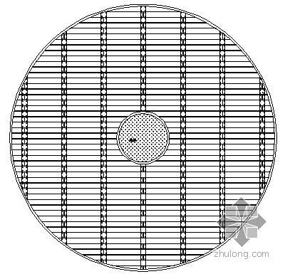 木栈道CAD节点资料下载-圆形木栈道详图