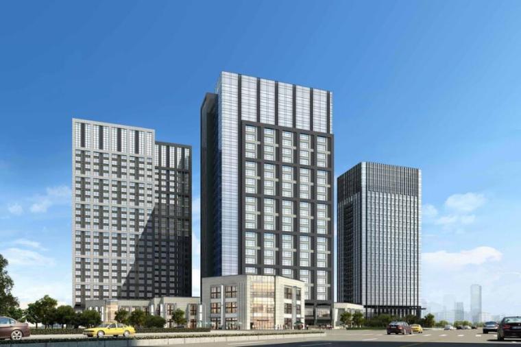陕西省办公楼电气施工图资料下载-西安高层办公楼项目系统图