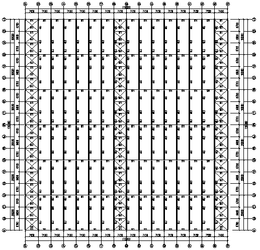 门式刚架钢结构工程施工图（CAD，9张）_4