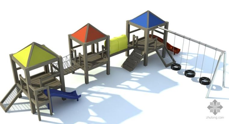 Kood岛儿童活动中心资料下载-儿童活动滑梯