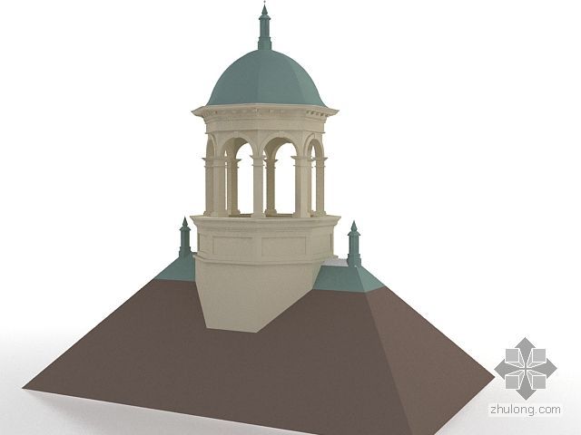 欧式屋顶CAD资料下载-欧式屋顶小亭子