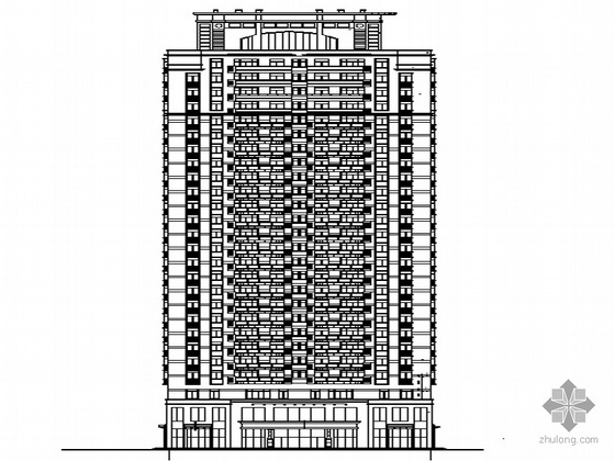 商住cad套图资料下载-[湖北]某二十五层商住楼建筑施工套图（带实习报告）