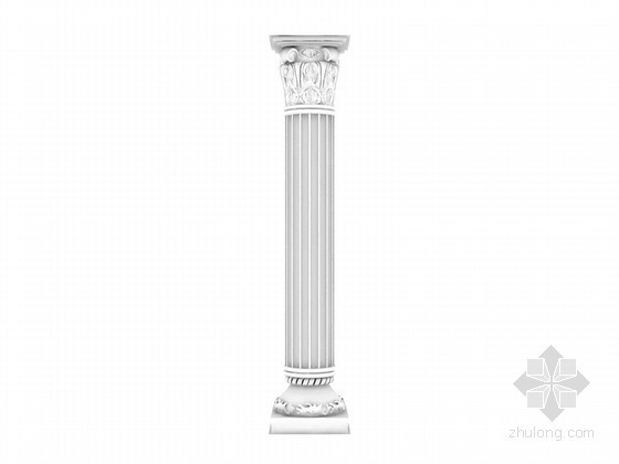 罗马柱栏杆模型资料下载-精美罗马柱3D模型下载