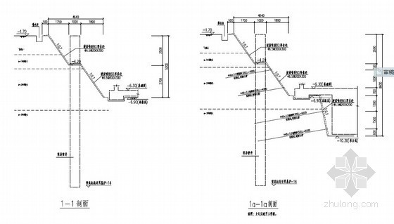 排桩支护深基坑资料下载-[浙江]深基坑土钉墙以及悬臂排桩支护施工方案（专家论证）