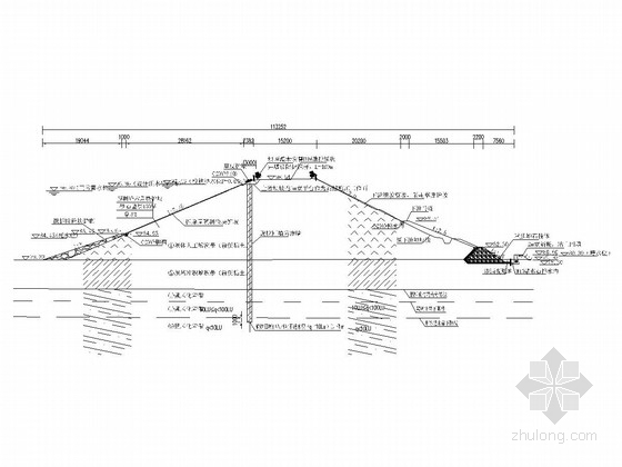 [湖南]小（一）型病险水库大坝除险加固工程施工图-大坝除险加固横断面施工图 