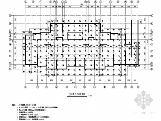 30层住宅楼剪力墙截面资料下载-30层剪力墙结构住宅楼结构施工图（CFG桩）