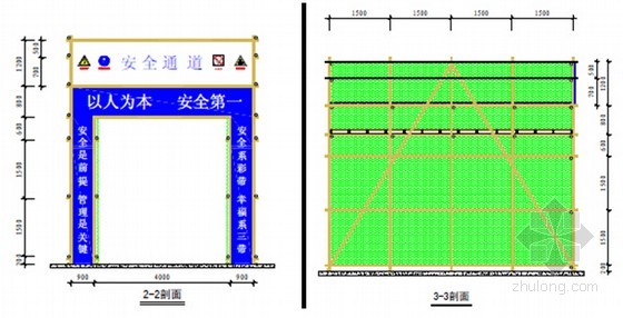 安全通道示意圖